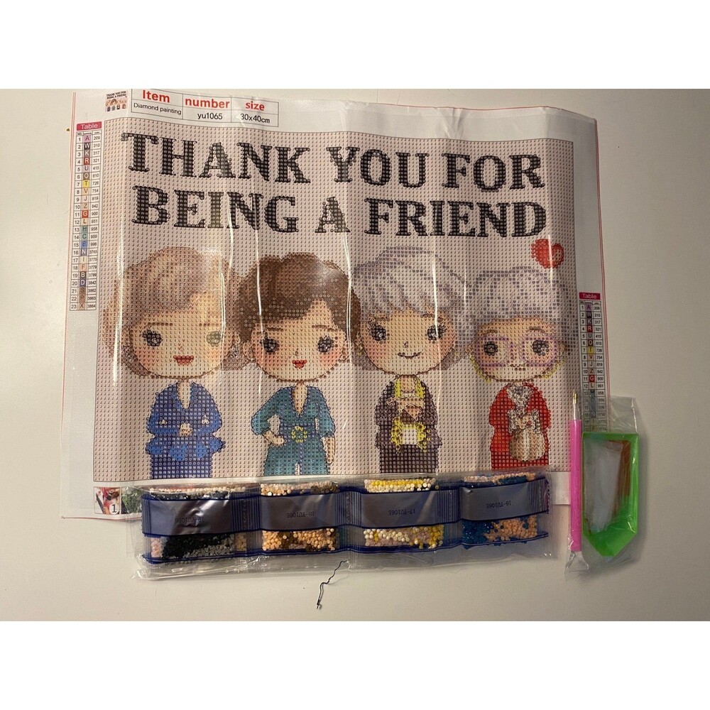 "Thank You For Being a Friend" Golden Girls Diamond Dot kit
